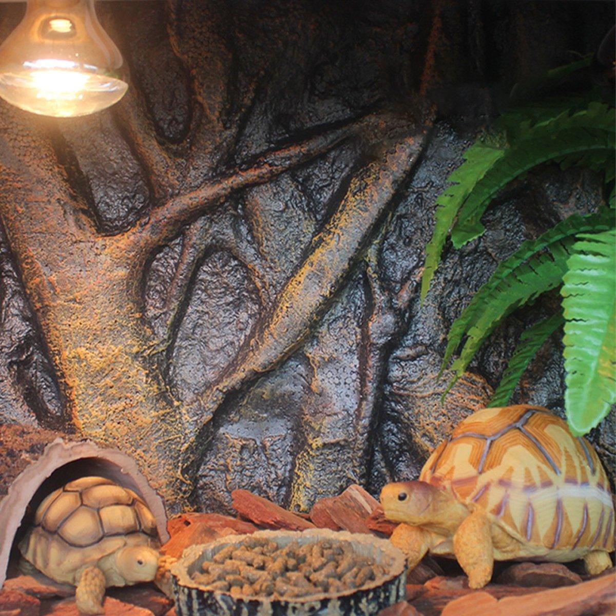 Premium 3D Foam Reptile Tank Background Board - Style B