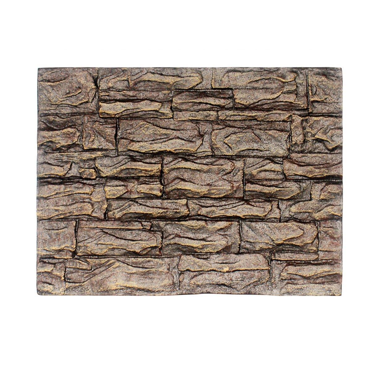 Premium 3D Foam Reptile Tank Background Board - Style E