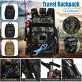 Premium Fishing Tackle Backpack – Black with Rod Holders