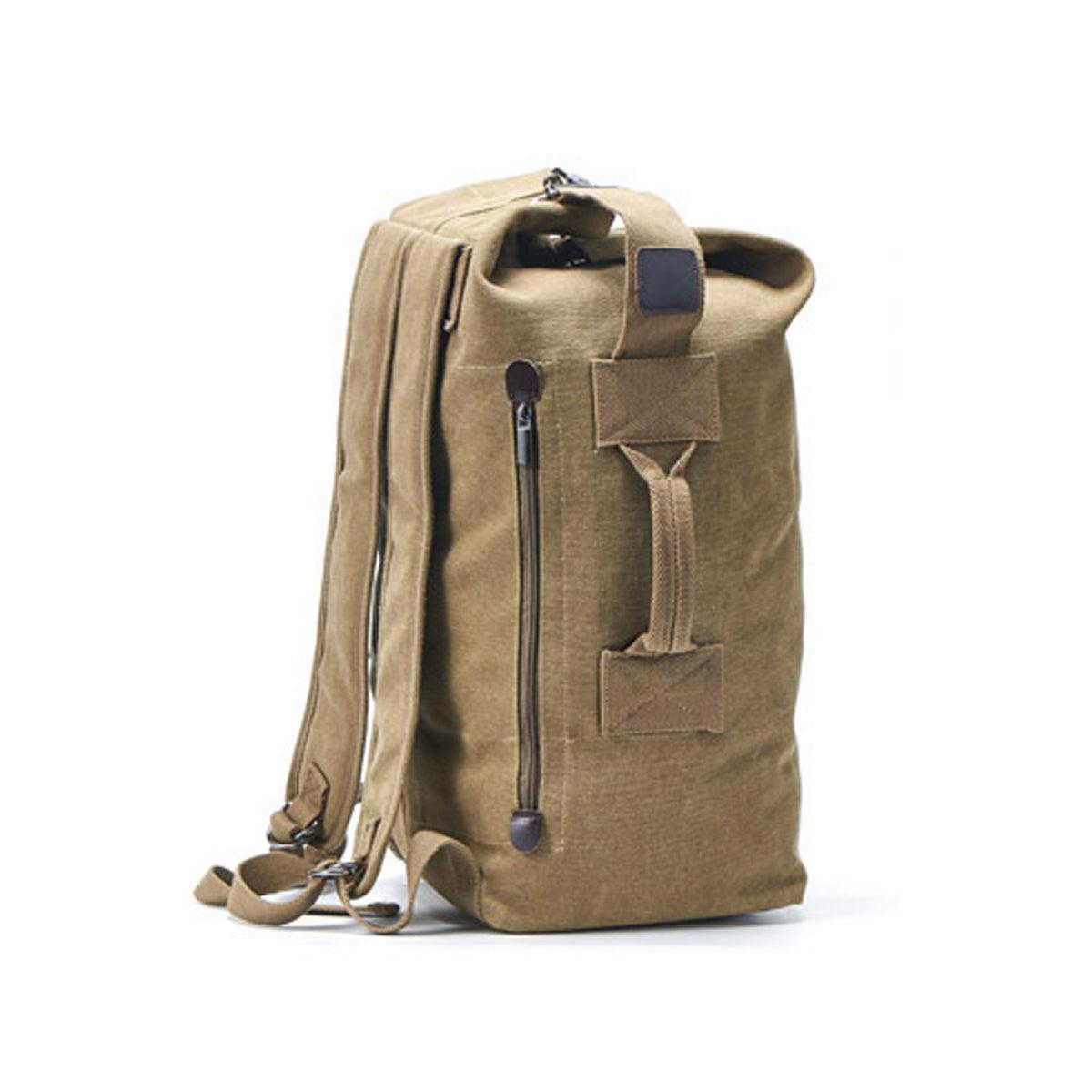 Large Capacity Travel Backpack for Men - Canvas Rucksack, 55cm, Black - SuperSaverAU - view 6