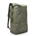 Large Capacity Travel Backpack for Men - Canvas Rucksack, Khaki, Small - SuperSaverAU - view 6