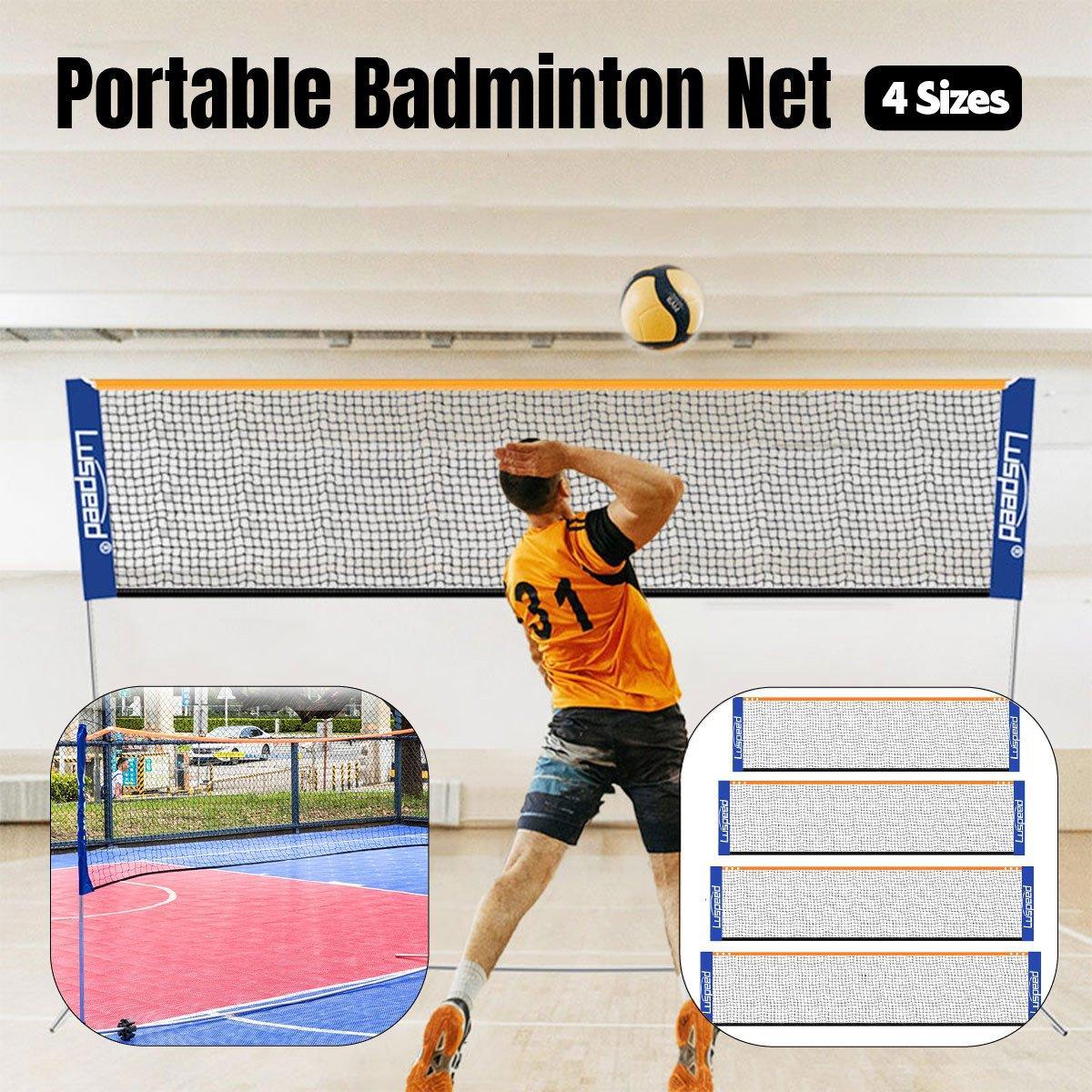 Portable Adjustable Height Badminton Net Set - 4.1M