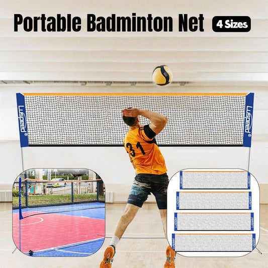 Portable Adjustable Height Badminton Net Set - 4.1M