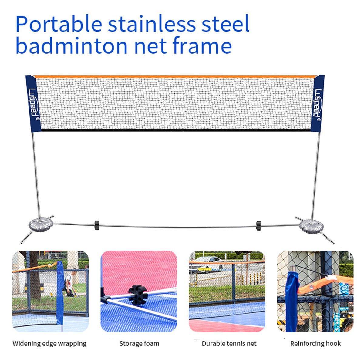 Portable Adjustable Height Badminton Net Set - 4.1M