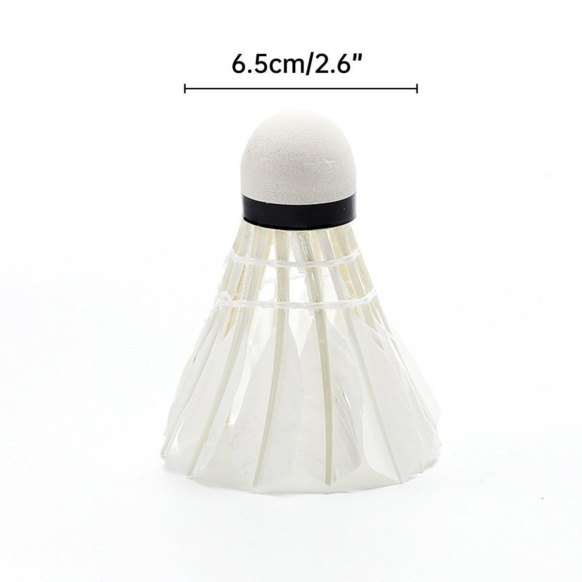 12 Pcs Feather Badminton Shuttlecocks for Training - SuperSaverAU - view 3