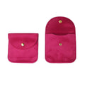 Premium 10 Pack Rose Red Velvet Jewellery Pouches with Button Closure