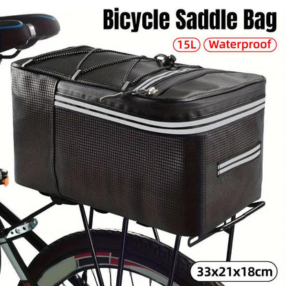 Waterproof Bike Saddle Bag 15L for Cycling