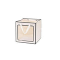20PCS Open Window for Flower Doll Wedding Gift Transparent Square Packaging Bag - Black 30-30-30cm - SuperSaverAU - view 3