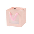 20PCS Open Window for Flower Doll Wedding Gift Transparent Square Packaging Bag - Black 30-30-30cm - SuperSaverAU - view 6
