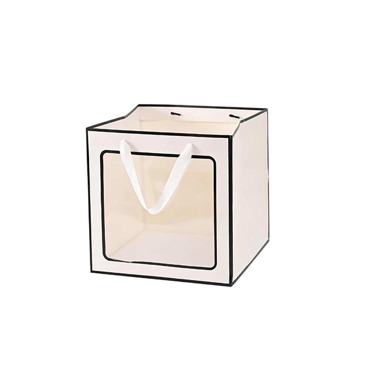 20PCS Open Window for Flower Doll Wedding Gift Transparent Square Packaging Bag - Pink 15-15-15cm - SuperSaverAU - view 7