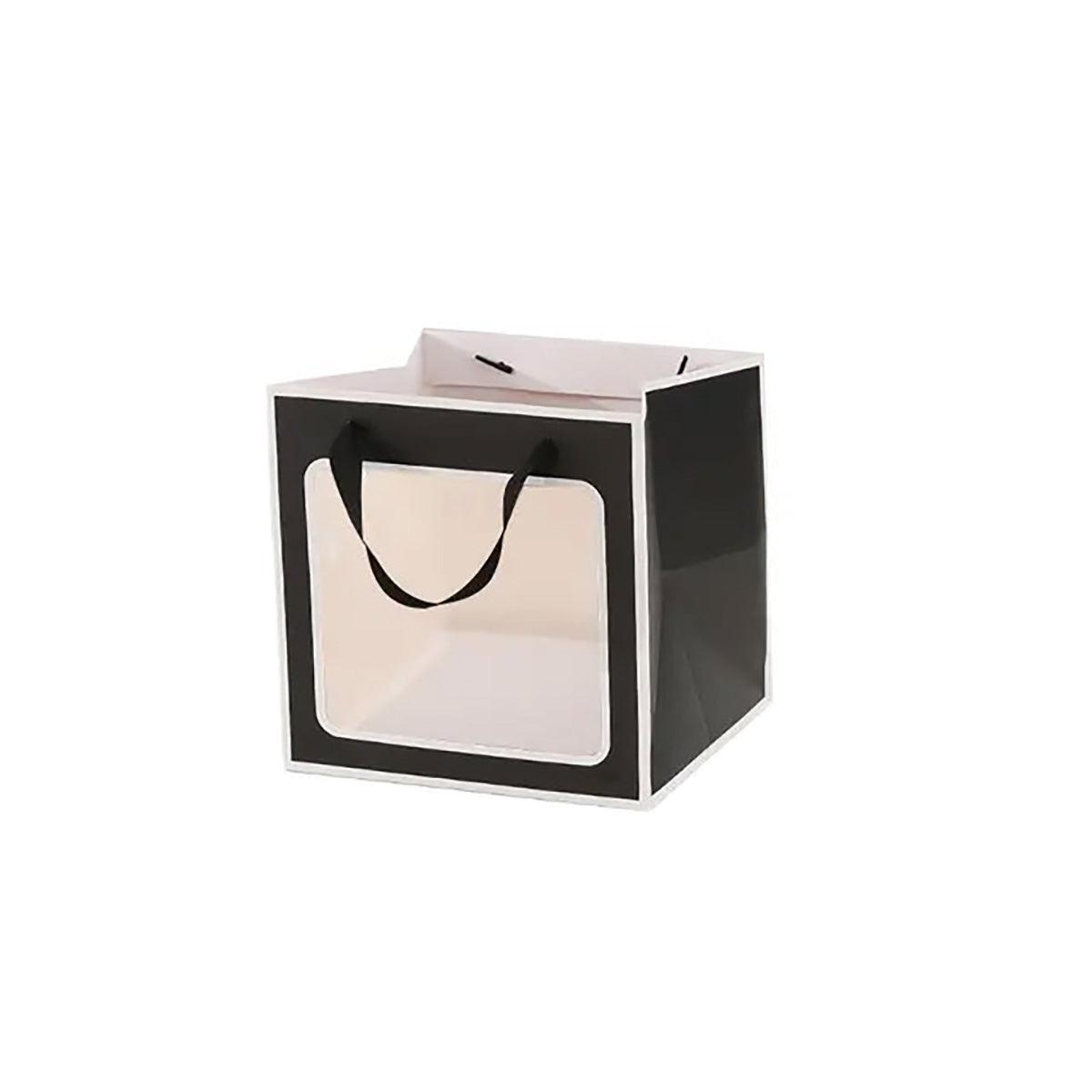 20PCS Open Window for Flower Doll Wedding Gift Transparent Square Packaging Bag - Pink 15-15-15cm - SuperSaverAU - view 12