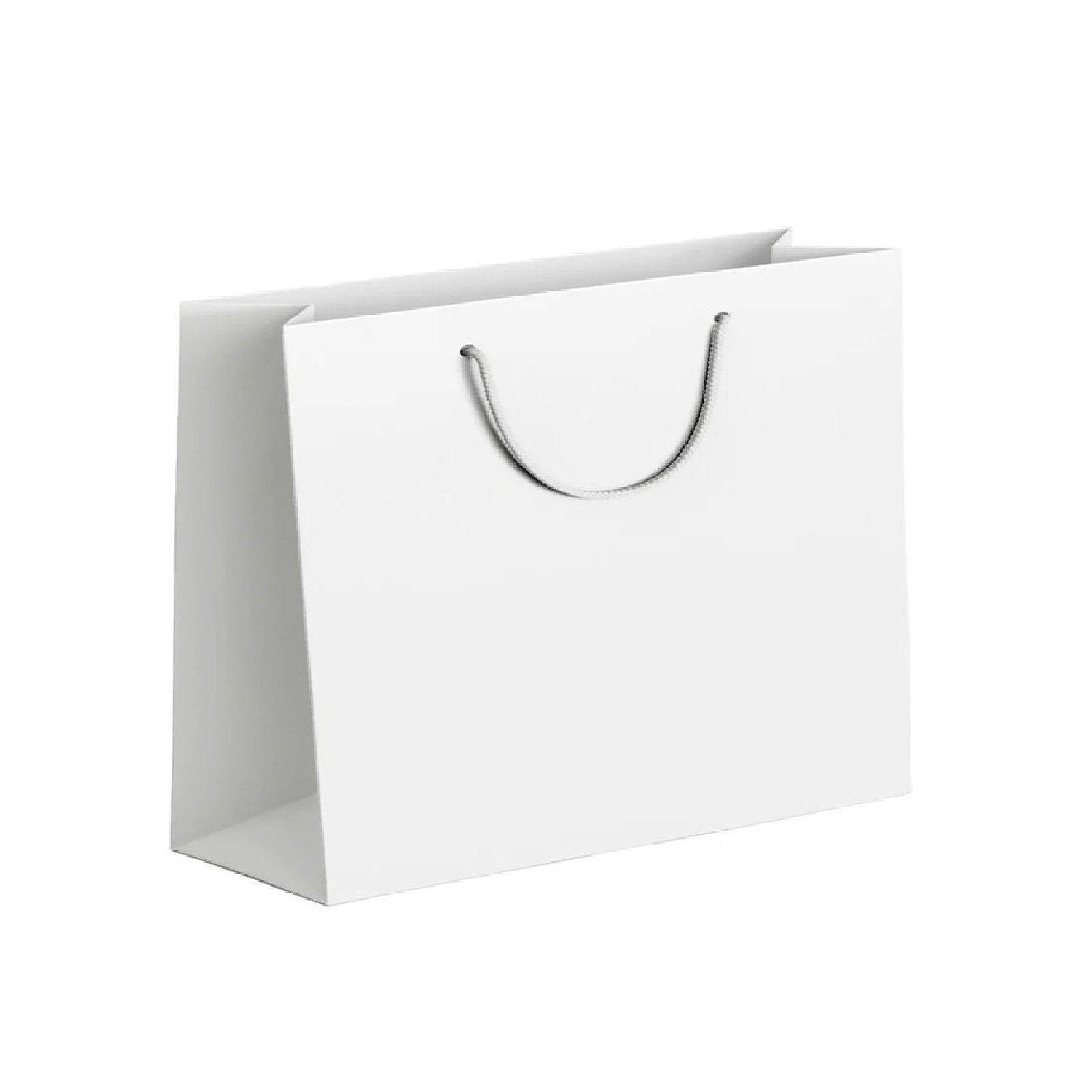 25X Kraft Paper Bags Gift Shopping Bag Carry White Pink Black Bag With Handles - Pink-17-24-10 - SuperSaverAU - view 7
