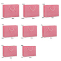 25X Kraft Paper Bags Gift Shopping Bag Carry White Pink Black Bag With Handles - Pink-26-35-13 - SuperSaverAU - view 2