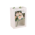 25x Thick Gift Bags with Transparent Window for Valentines Day Bouquets and Gift - Tote-Bag-25pcs-Pink-18-13-25cm - SuperSaverAU - view 5