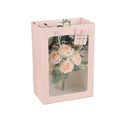 25x Thick Gift Bags with Transparent Window for Valentines Day Bouquets and Gift - Tote-Bag-25pcs-Red-18-13-25cm - SuperSaverAU - view 6