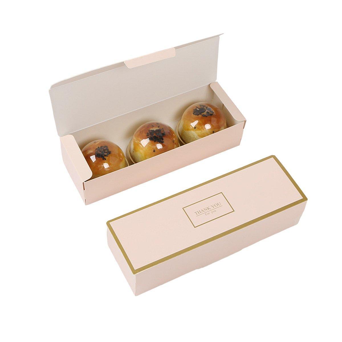 25PCS Long Strip Clamshell Packaging Box - 3-Compartment Dessert Storage - SuperSaverAU - view 10
