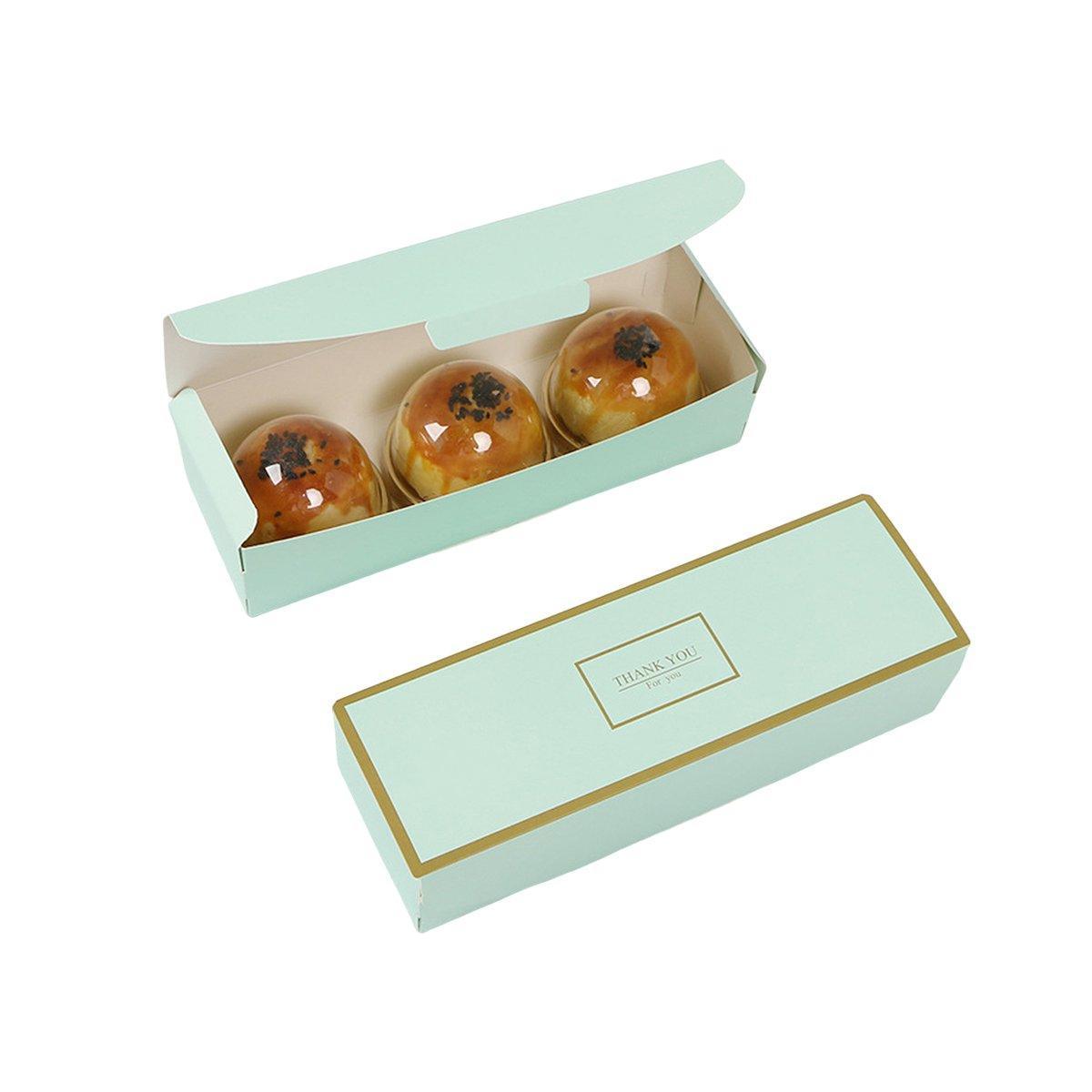25PCS Long Strip Clamshell Packaging Box - 3-Compartment Dessert Storage - SuperSaverAU - view 11