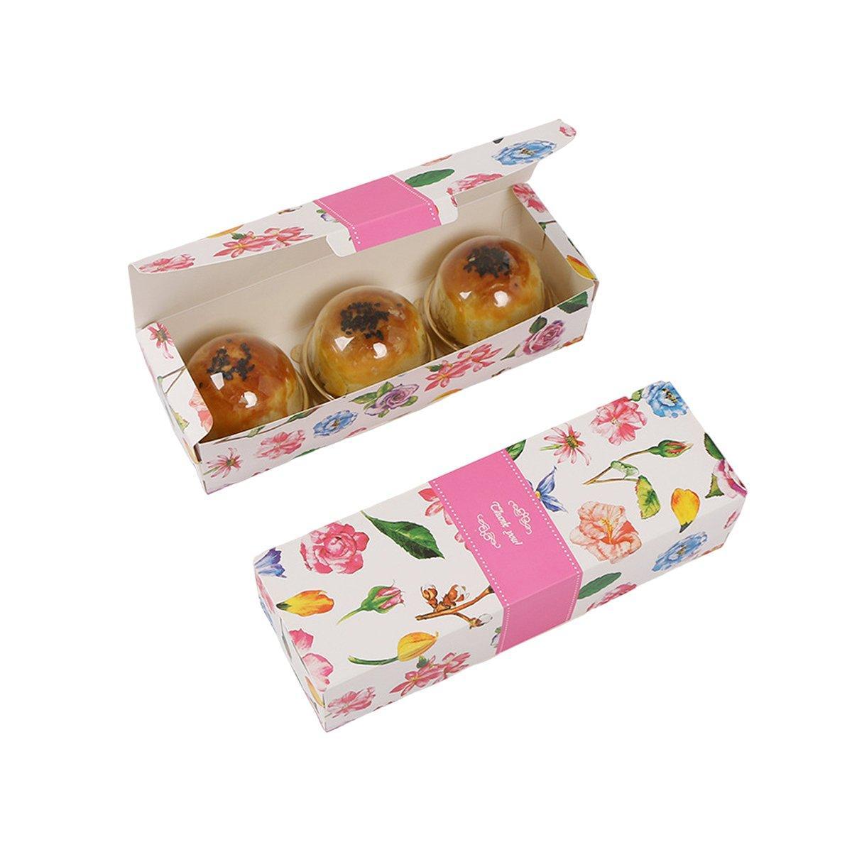 25PCS Long Strip Clamshell Packaging Box - 3-Compartment Dessert Storage - SuperSaverAU - view 12