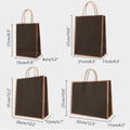 Gift Kraft Paper Bags for Packaging and Takeaway 50PCS - Red-31*26*12cm - SuperSaverAU - view 2