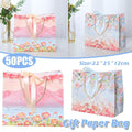 50PCS Cloud Mountain Petals Cream Wind Stereo Oil Painting Paper for Gift Wrapping - B - SuperSaverAU - view 1