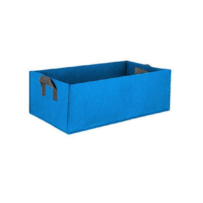 8pcs Felt Rectangular Planting Bags - Blue, 60x30x20cm, Eco-Friendly, Durable