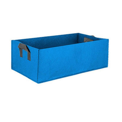 8pcs Felt Rectangular Planting Bags - Blue, 60x30x20cm, Eco-Friendly, Durable