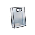 25pcs Transparent PVC Handbag for Wedding Festival Candy Gift Packaging Bag - Black-26*18*8cm - SuperSaverAU - view 3