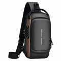 Anti-Theft Chest Bag with USB Port, Waterproof, 6.7 x 2.8 x 12.6 inches - SuperSaverAU - view 2