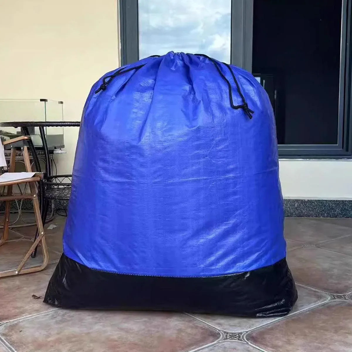 Premium Waterproof Drawstring Moving Bag – Blue 110 x 100cm
