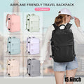 Waterproof Travel Backpack 15.6" Laptop Compartment USB Charging Blue - SuperSaverAU - view 1