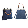 Denim Crossbody Bag Women - Handmade Dark Blue Tote - SuperSaverAU - view 2