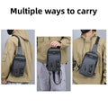 Premium Green Men's Waterproof Multifunctional Crossbody Bag 17x7x30cm