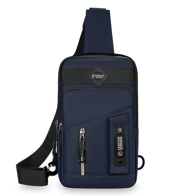 Premium Green Men's Waterproof Multifunctional Crossbody Bag 17x7x30cm