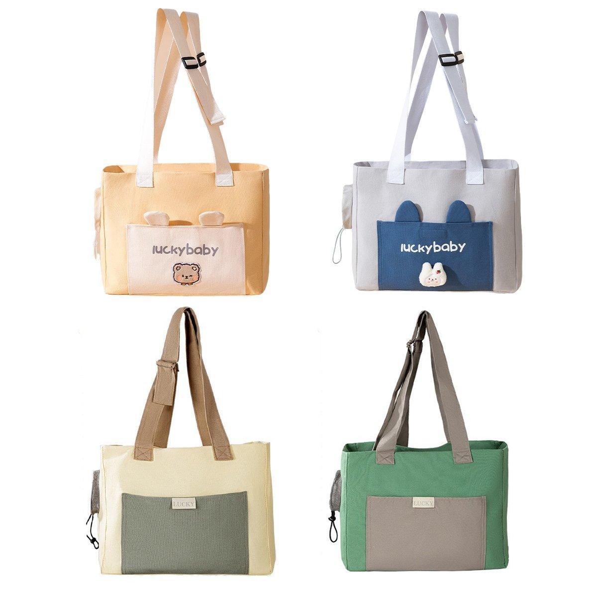 Crossbody Out Dog Bag - Portable Breathable Adjustable Pet Carrier - Green - 38cm x 15cm x 30cm - SuperSaverAU - view 2