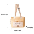 Crossbody Out Dog Bag - Portable Breathable Adjustable Pet Carrier - Green - 38cm x 15cm x 30cm - SuperSaverAU - view 3