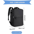 Waterproof Travel Backpack 15.6" Laptop Compartment USB Charging - Purple - SuperSaverAU - view 3