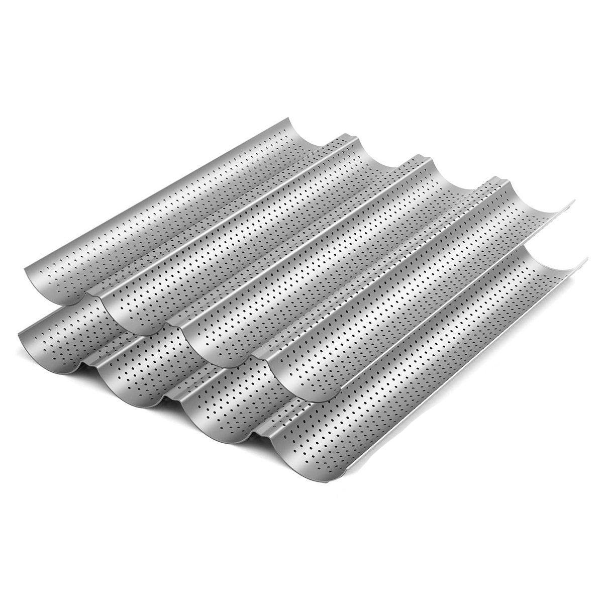 Premium Non-Stick French Baguette Baking Pans – 2 Pack