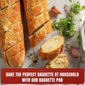 Premium Non-Stick French Baguette Baking Pans – 2 Pack