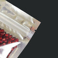 Premium Clear Mylar Stand Up Zip Lock Pouches – 15 x 22 + 4cm, 50 Pack