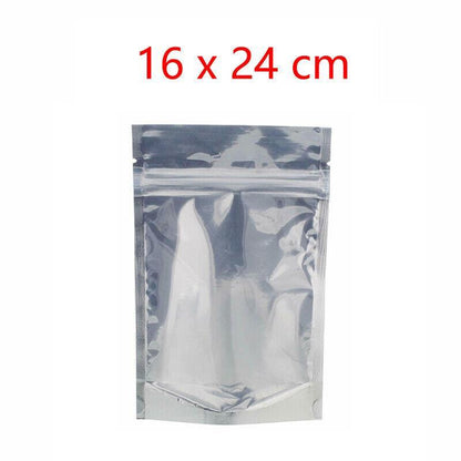 Clear Aluminum Foil Mylar Stand Up Retail Bags Zip Lock Pouches Pouch Packaging - 20*30+4CM-50PCS