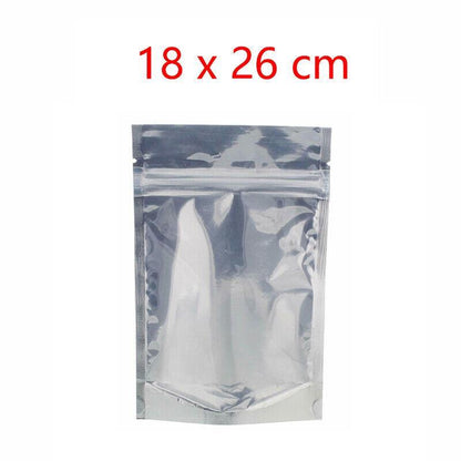 Clear Aluminum Foil Mylar Stand Up Retail Bags Zip Lock Pouches Pouch Packaging - 20*30+4CM-50PCS