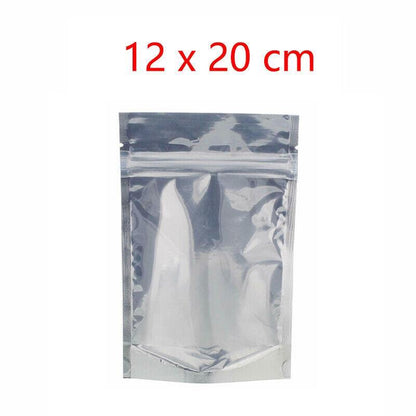 Clear Aluminum Foil Mylar Stand Up Retail Bags Zip Lock Pouches Pouch Packaging - 24*37+4CM-50PCS