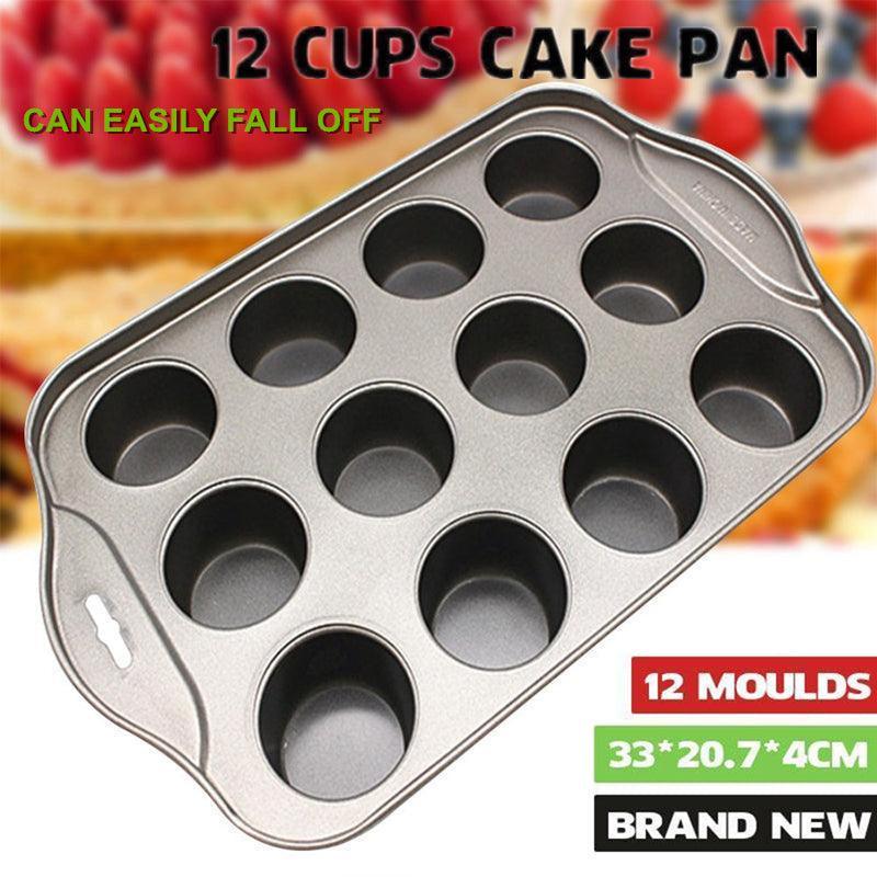Premium 12-Cup Mini Cheesecake Pan – Loose Bases