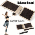 Premium Wooden Yoga Balance Board with Textured Non-Slip Surface