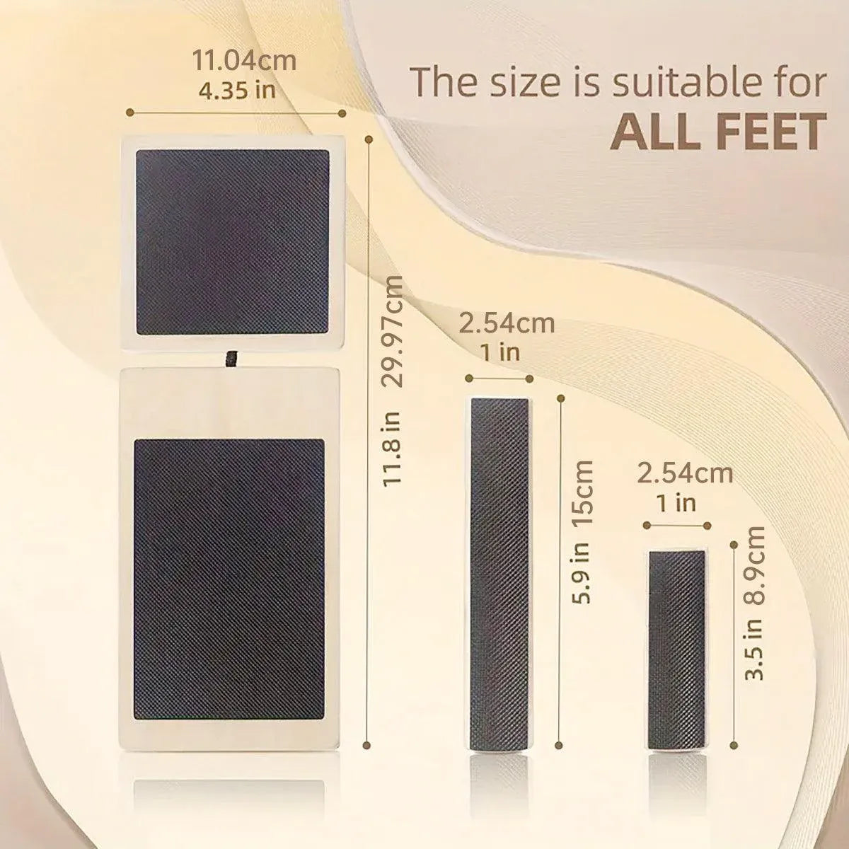 Premium Wooden Yoga Balance Board with Textured Non-Slip Surface