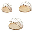 Bamboo Woven Storage Basket with Mesh Cover for Fruits & Vegetables - 42CM - SuperSaverAU - view 2