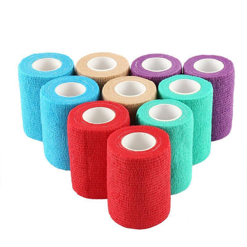 Premium Self Adhesive Cohesive Wrap Bandage 12 Pack - 10cm x 4.5m