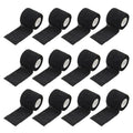 Premium Self Adhesive Cohesive Wrap Bandage 12 Pack - Black 5cm x 4.5m