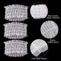 Premium 100pcs White Disposable Salon Hair Bands Non-Woven Facial Spa Headbands