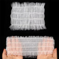 Premium 100pcs White Disposable Salon Hair Bands Non-Woven Facial Spa Headbands